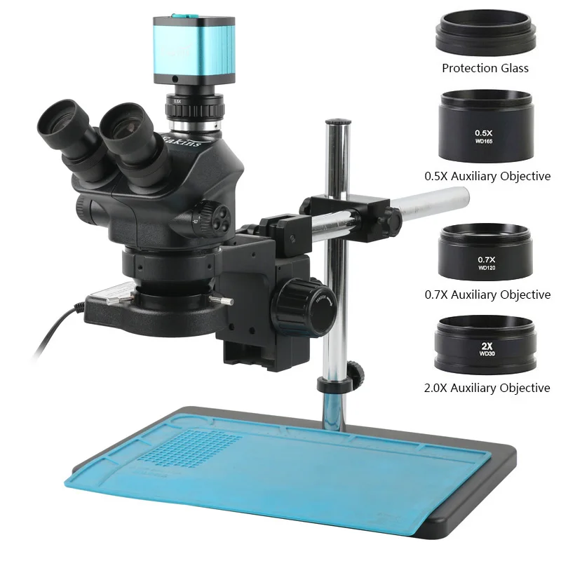 Lazmin Lente Objetivo de microscopio estéreo Auxiliar KP-0.5