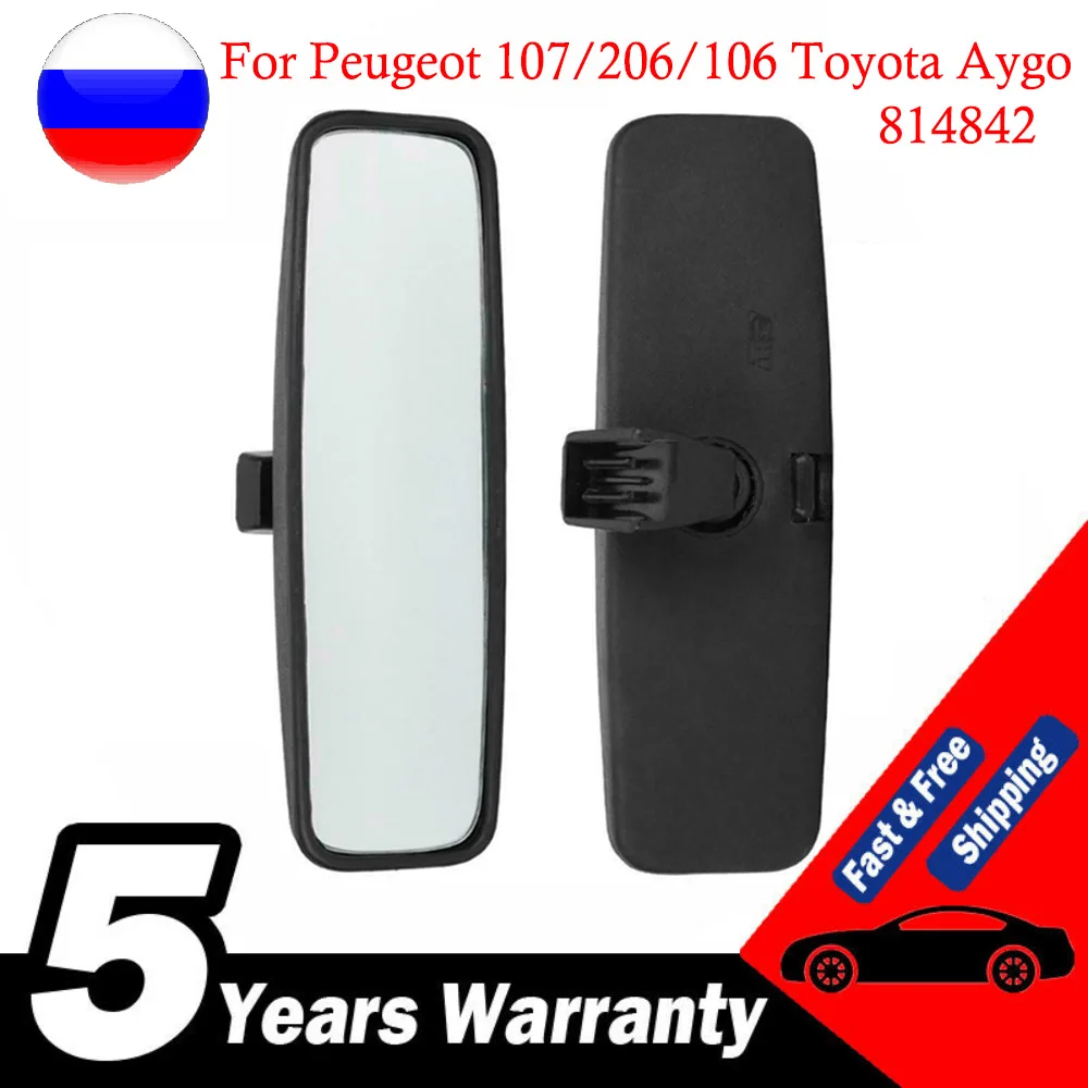 Miroir De Pare-brise Rétroviseur Intérieur ABS Et Botier En Verre