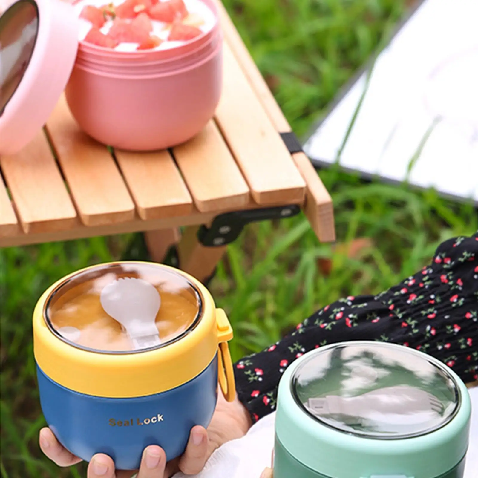 600ML Stainless Steel Lunch Box Hot Food Flask Soup Storage Vacuum Thermal  Jar Containers Bento Lunch Box For Kids T9V9 - AliExpress