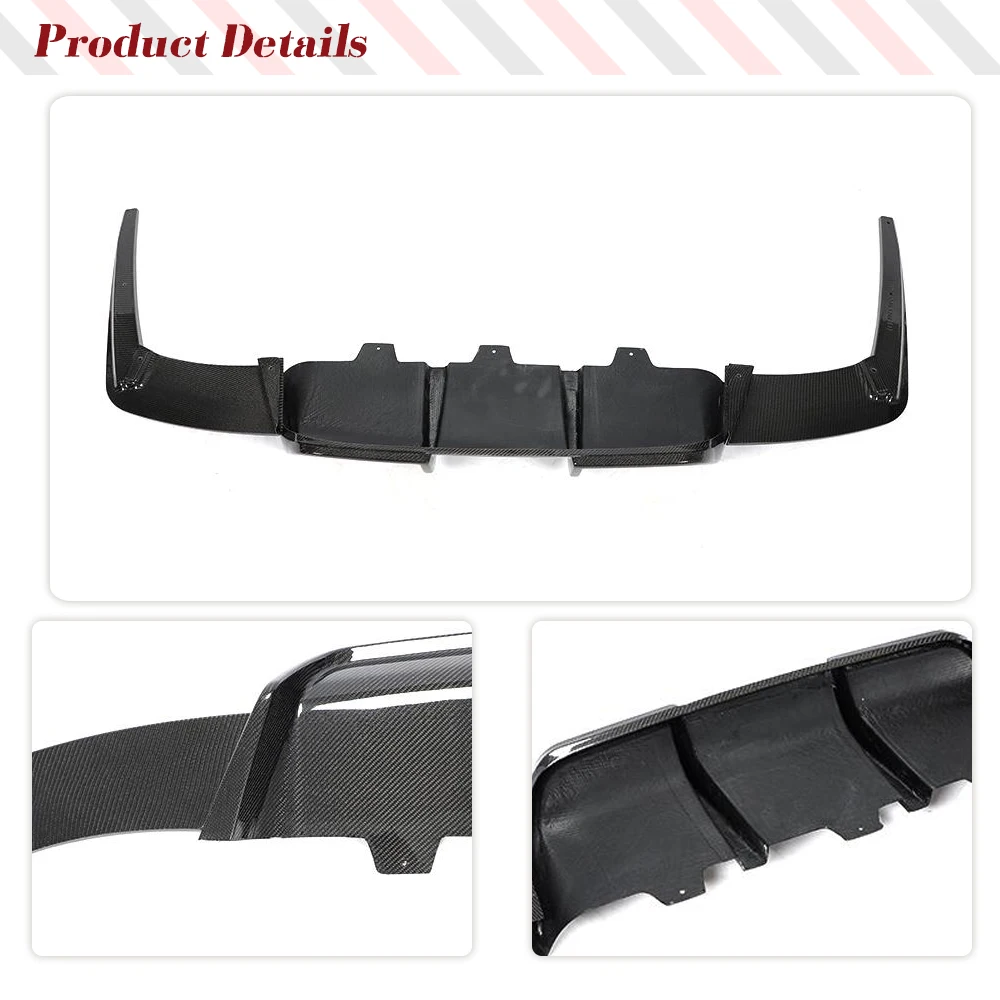 카본 파이버 자동차 리어 디퓨저 BMW 6 시리즈 F06 F12 F13 M6 2013-2018 리어 범퍼 립 레이싱 스포일러 바디 키트 FRP 호환