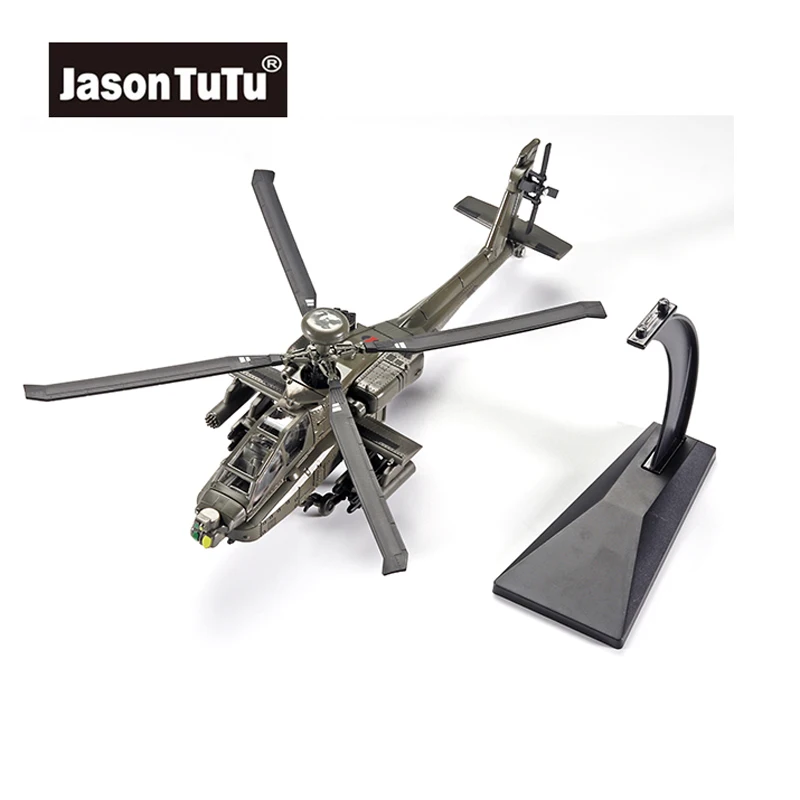 

Модель из сплава JASON TUTU в масштабе 1/64, литая модель самолета AH-64, вертолеты, модели самолета, Прямая поставка