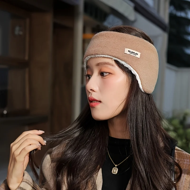 Warm earmuffs One-Piece Autumn and Winter Women's Earmuffs Outdoor Windproof Plus Velvet Warm Men's Ear Protection Headband
