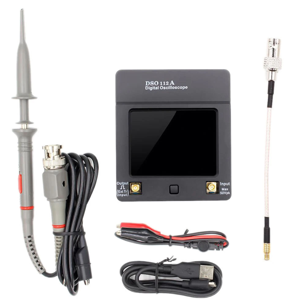 

Dso112A Tft Mini Digital Oscilloscope Press Screen Portable Usb Oscilloscope Interface 2Mhz 5Msps