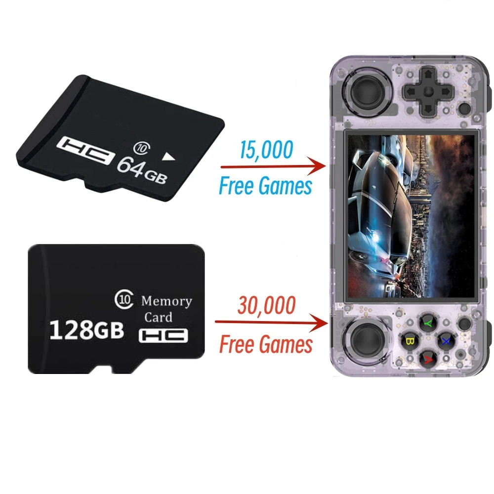 30000 Free Games Memory Card RG35XX H Game Console TF2 Game Card 64GB 128GB Replacement Repair Accessories memory card flash card flash memory card game card