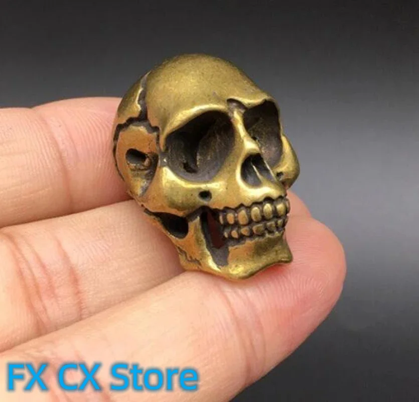 

New Style Antique Solid Brass Skull Figurine
