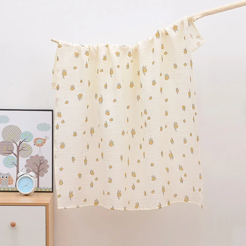 100X100cm Baby Receive Blanket for Newborn Cotton Muslin Swaddle Blanket Bedding Infant Bath Towel Baby Items Mother Kids - 4