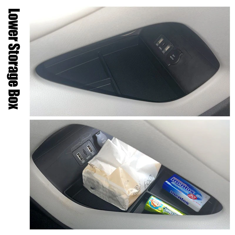 Car Center Console Armrest Storage Box For BYD Song Pro DM-i-2025 Interior Central Organizer Tray Auto Interior Accessories