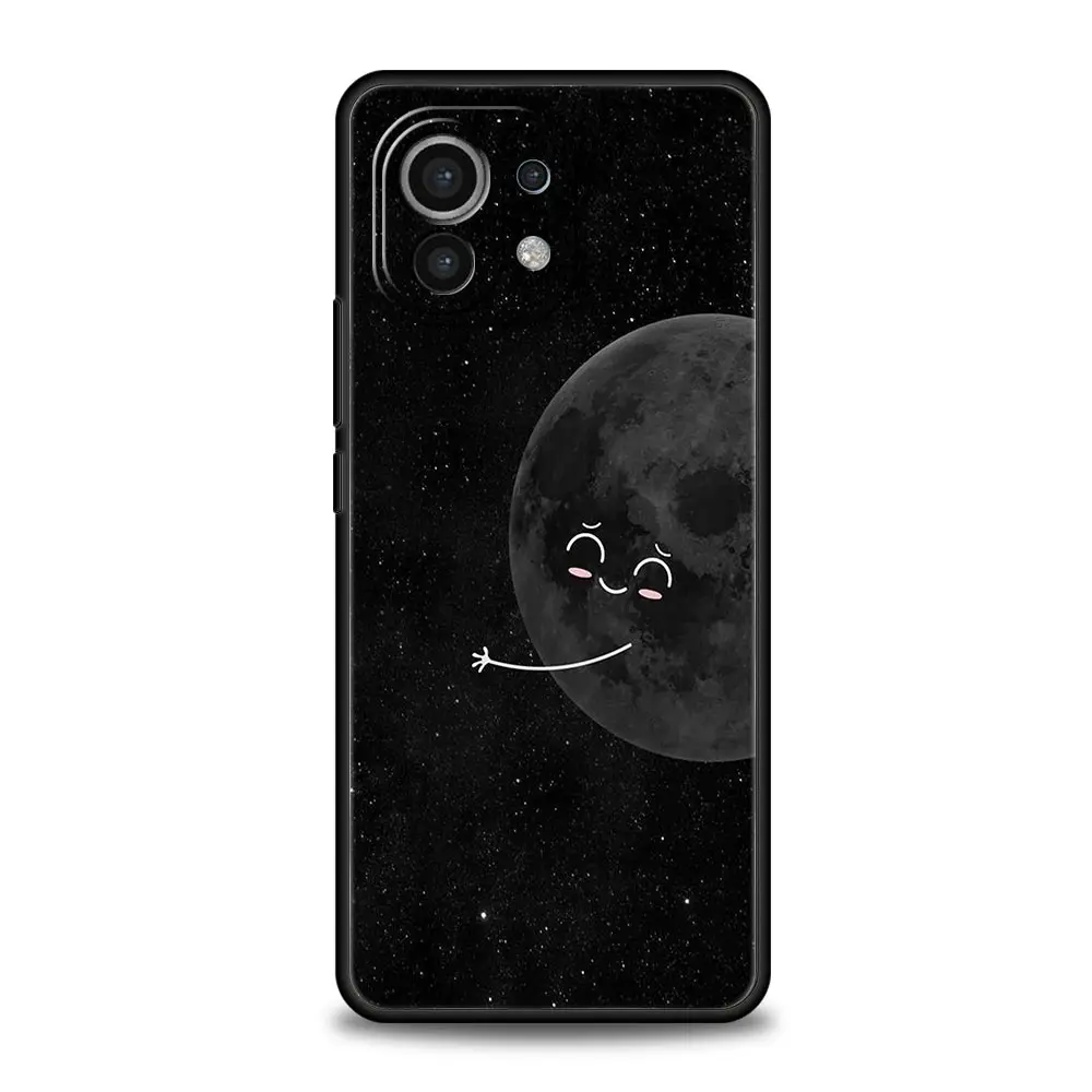 Cartoon Sun and Moon Aesthetic Soft TPU Phone Case Cover