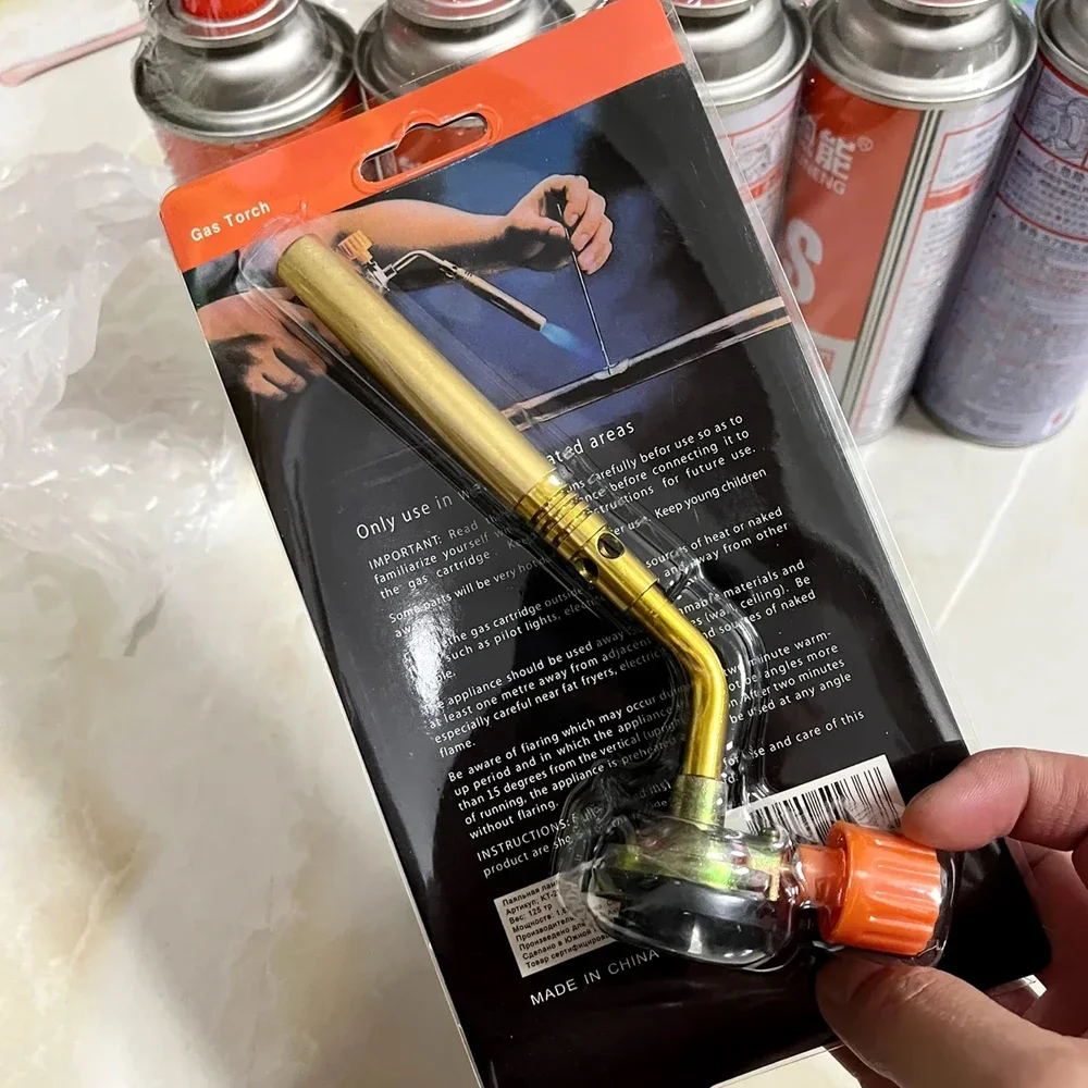 Portable Solder Welding Gas Torch Blowtorch Butane Lighter 1/2Pcs