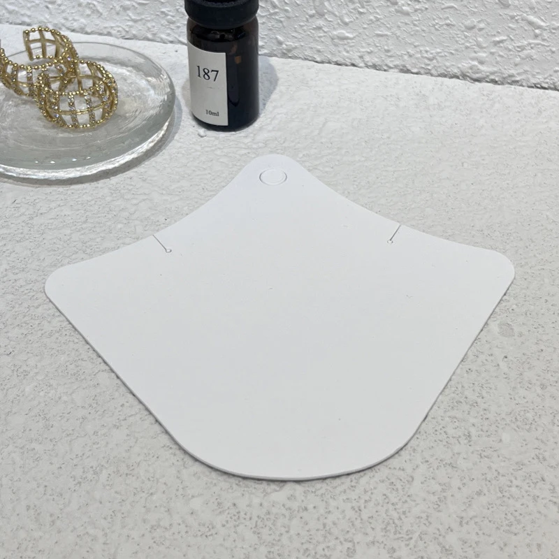 50pcs Necklace Packaging Display Cards Blank NO LOGO Handmade Jewelry Paper Label Tags Small Business Wholesale Gift Wrapping