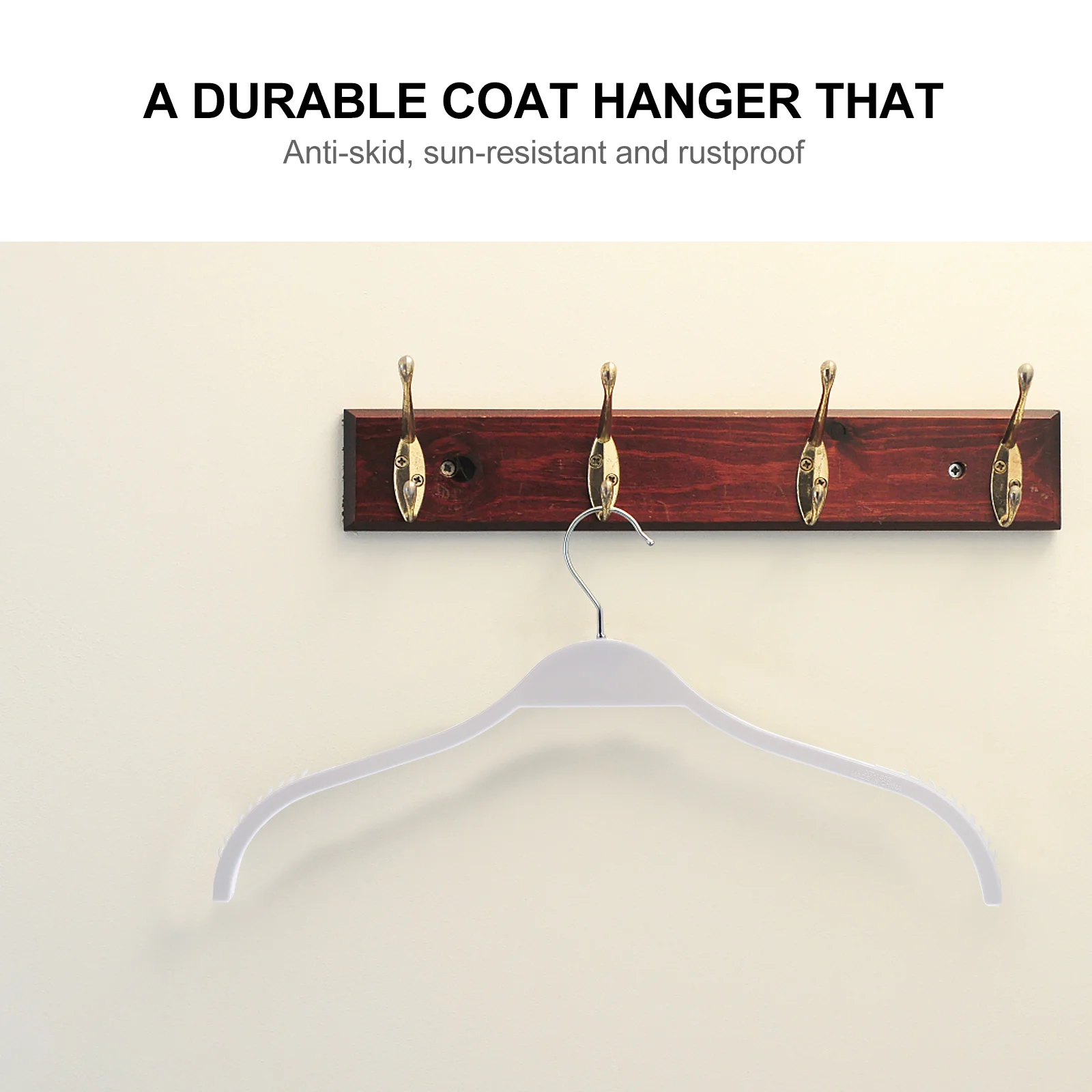 Plastic Hangers Practical Coat Clothes Hanging Rack Hook up Traceless Clothing Child Kid 6