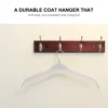 Plastic Hangers Practical Coat Clothes Hanging Rack Hook up Traceless Clothing Child Kid 6