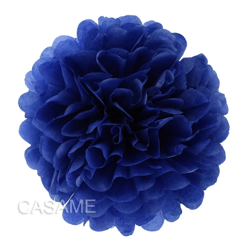Set of 5 Colorful Tissue Paper Pom Poms for Party and Event Decor