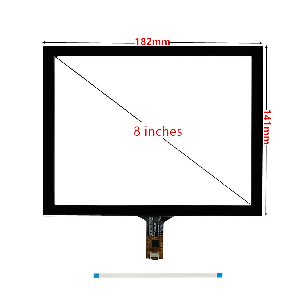 Polegada Universal Capacitivo Touchscreen Digitador para a Navegação do Carro Multimídia Painel de Toque Vidro 3.5 4.3 6.5 - Imagem 3