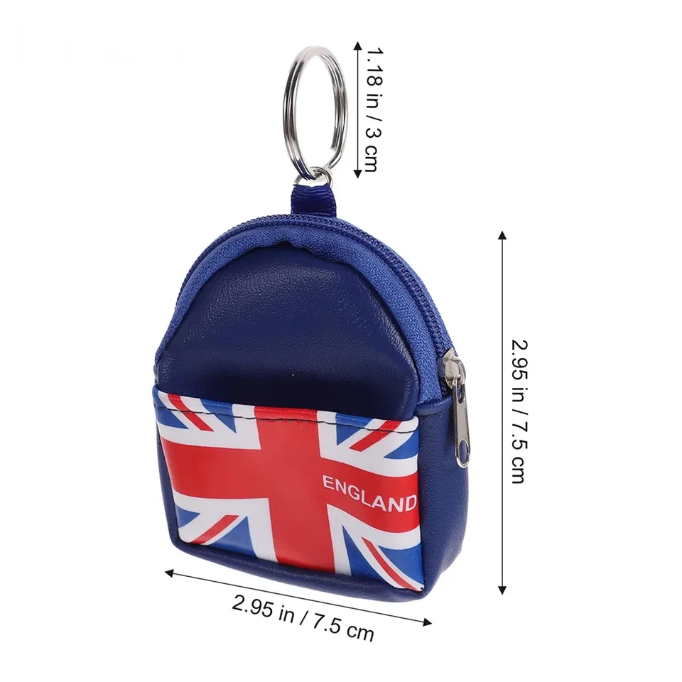 2 Mini Zaino Portachiavi In Nylon | Portamonete Ciondolo Con Cerniera | Design Carino Per Donne - Foto 6