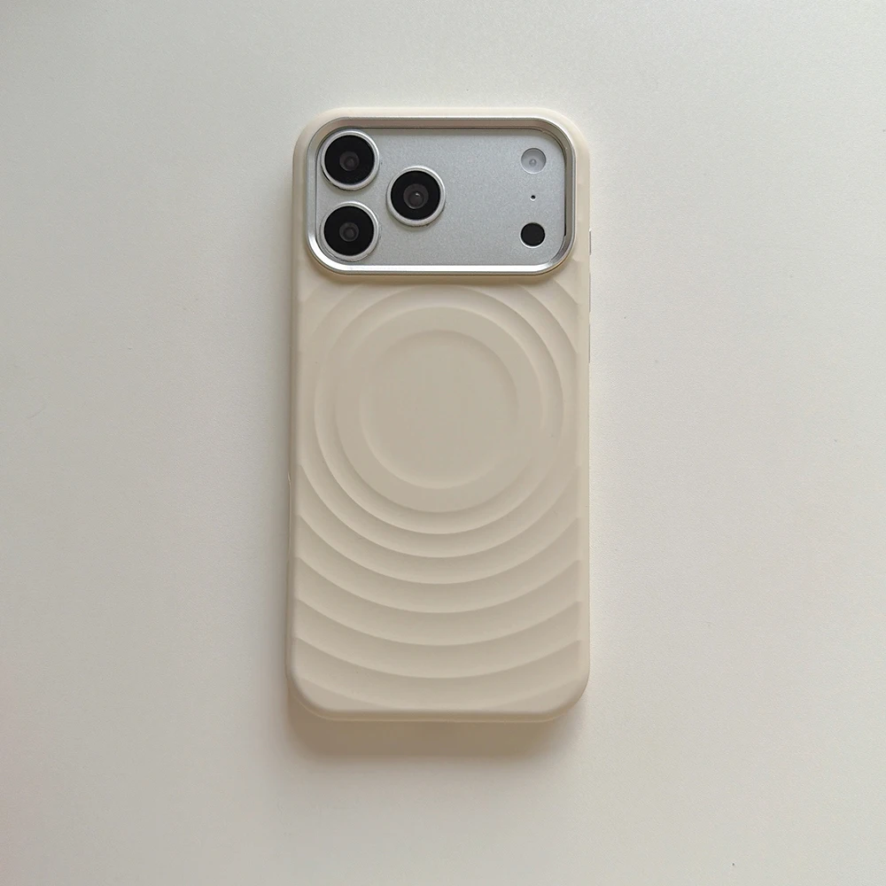 Water Ripples Liquid Silicone Shockproof Phone Case with Strong Magnetic Grip