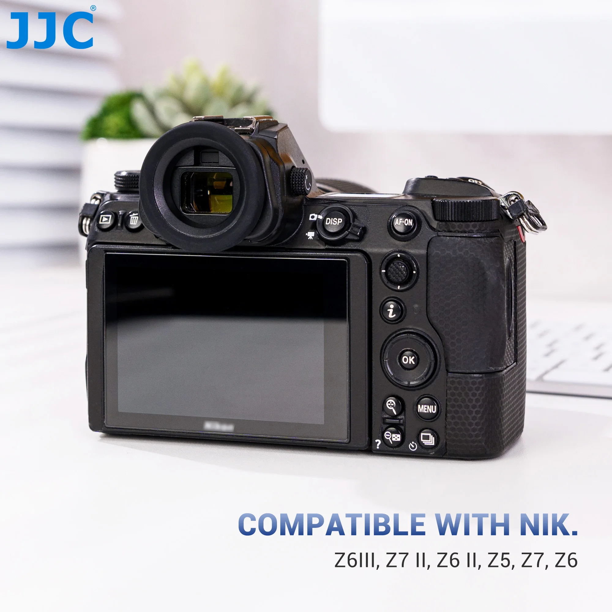 JJC ラウンドソフトシリコンゴムアイカップ Nikon Z7 II Z7 Z6 III Z6