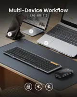 ProtoArc Foldable Keyboard and Mouse XKM01 True Full-Size Folding Wireless Keyboard Mouse for Business Travel Portable Office - Image 5
