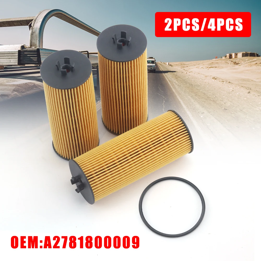 2PCS/4PCS A2781800009 Automobile Oil Filter for W176 A45 C117 C218 X218 W212 S212 E63 G500 G63 car oil filter car filter car filter set
