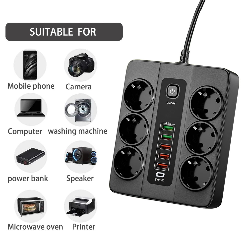 EU  Ʈ  ÷ Ʈ 3000W Ȯ   ȣ Ƽ ÷ USB , ġ , USB C 