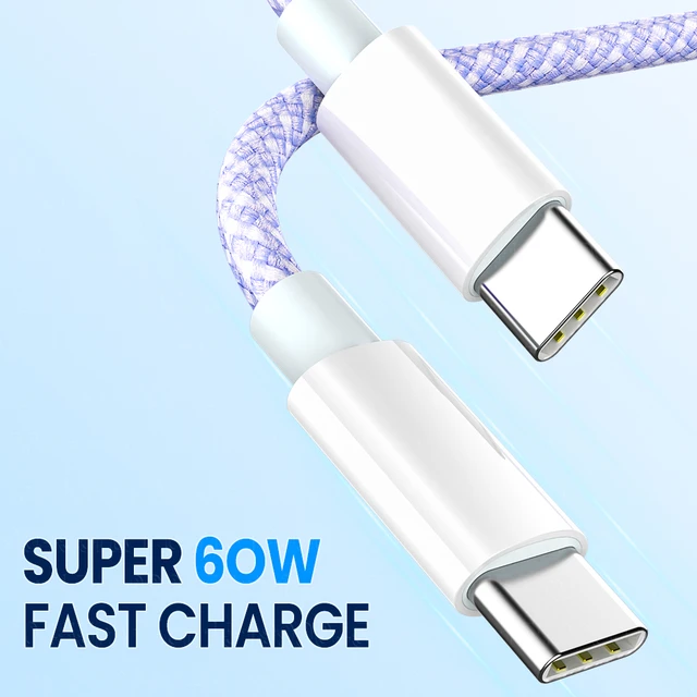 Cargador USB de carga rápida, Cable tipo C QC3.0 de 120W, para iPhone,  Huawei, Samsung y Xiaomi - AliExpress