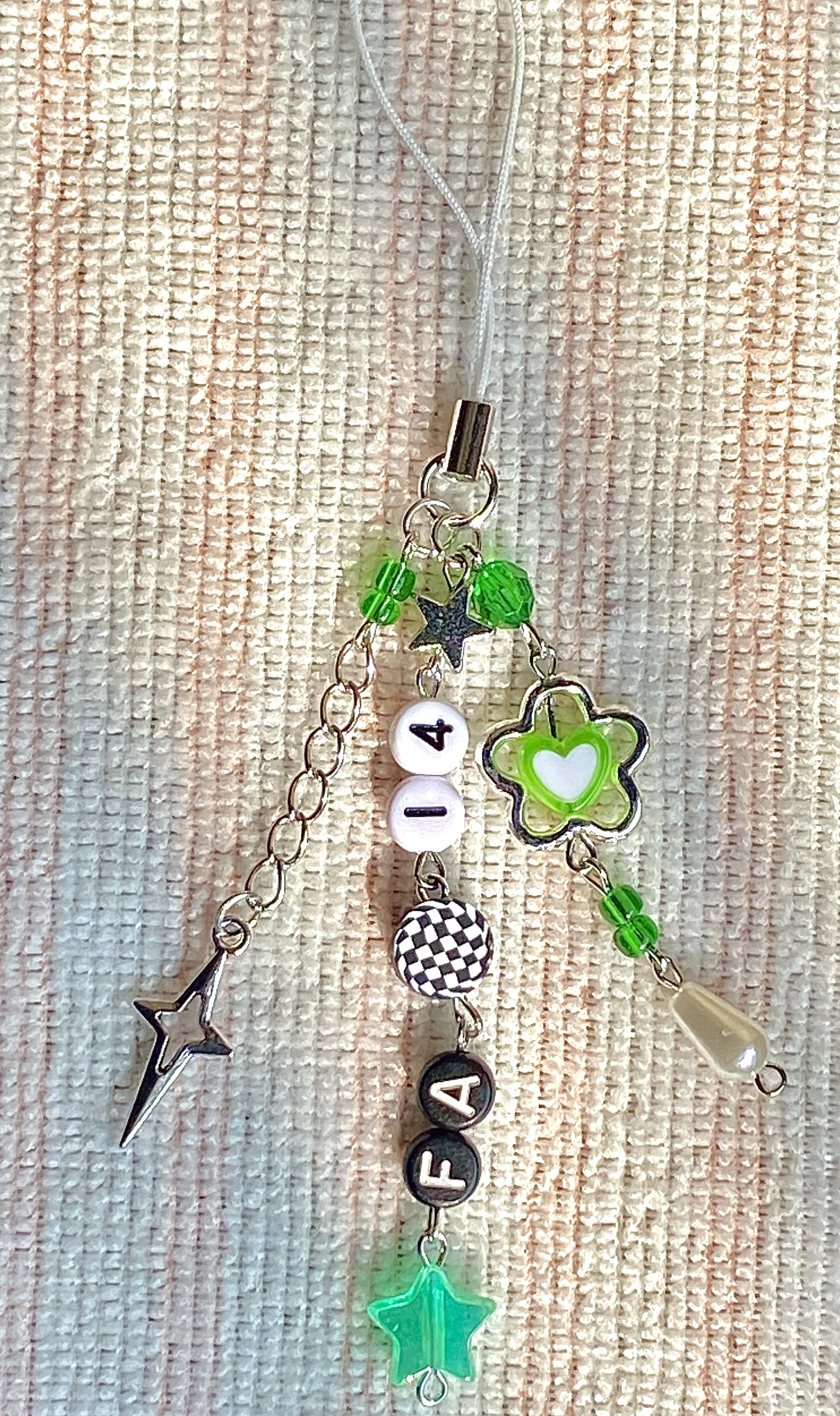 Handmade F1 Mobile Phone & Bag Charms Star Accessories Keychain
