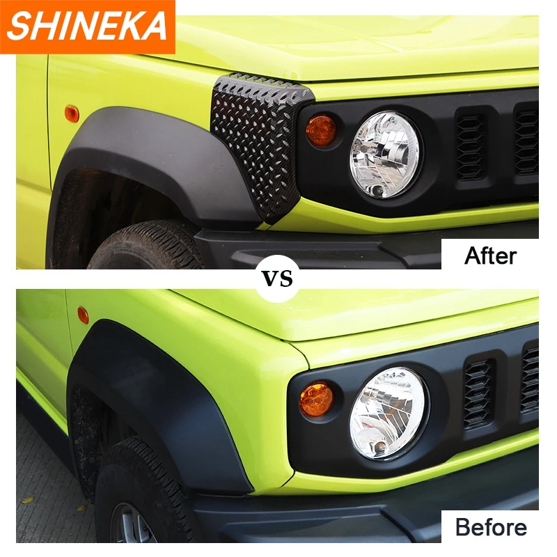SHINEKA Car Front Rear Fender Tailgate Angle Wrap Decoration