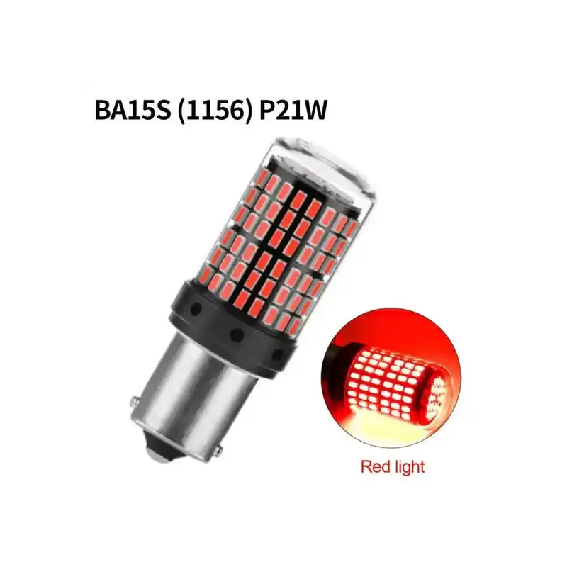 2Pcs 1156 BA15S P21W BAU15S PY21W T20 7440 W21W 3157 1157 P21/5W W21/5W LED Bulbs 144smd LED CanBus Lamp For Turn Signal Light - Image 7
