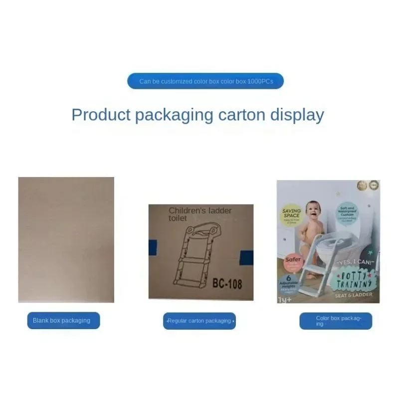 Description Picture 2 of itemNew Stepped Children's Toilet Foldable Foot Stool Multi-functional Toilet Boy Girl Baby Toilet Training Potty Ladder for Kids