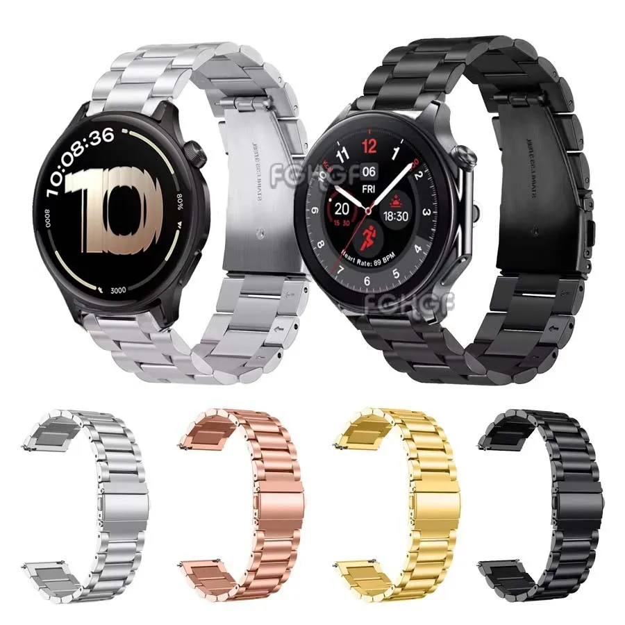 Premium Stainless Steel Watch Band - Elegant Replacement Bracelet Wristband