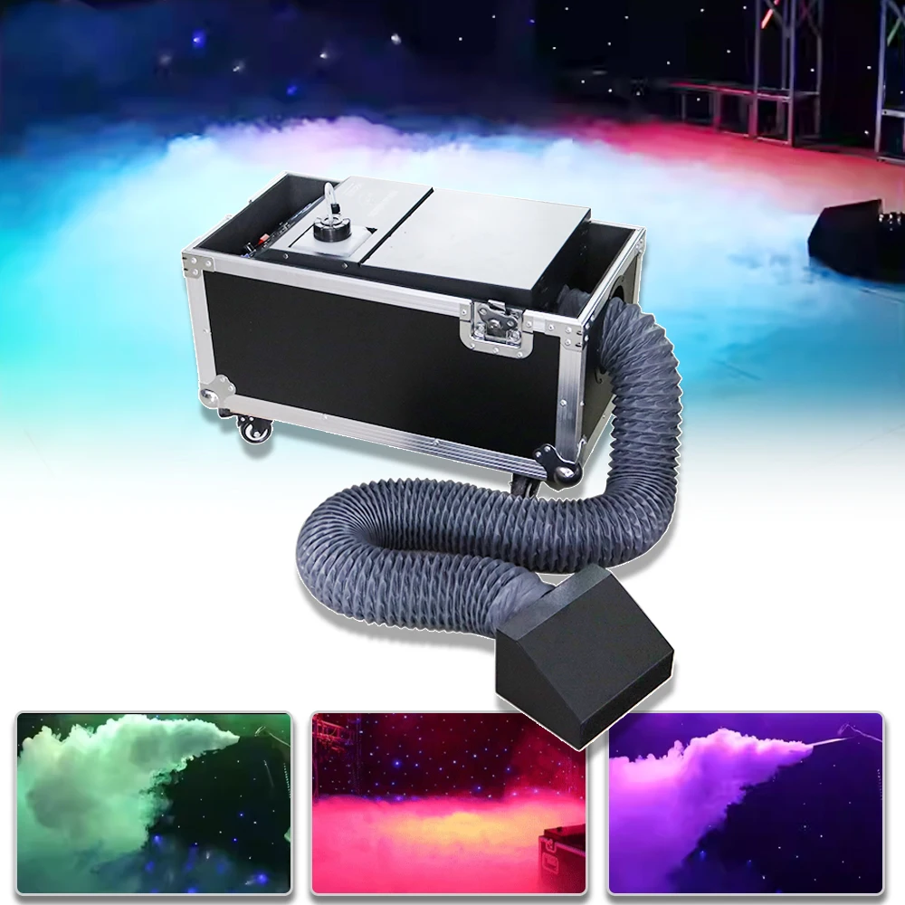 Mini Water Low-lying Fog Machine 2000w Mist Smoke Stage Special Effect Concert Bar Wedding Decoration DMX Remote Party Equipment