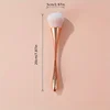Rose Golden Fan Makeup Brush,Cosmetic Brush Loose Powder Brush ,Highlighting Brush Blush Brush-Soft Hair Makeup Fixing 6