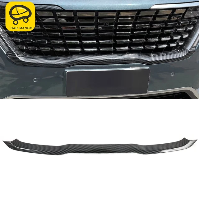 For Kia Carnival KA4 2020-2023 Auto Car Accessories Front Grille Trim Cover  Frame Sticker ABS Carbon Exterior Decoration - AliExpress