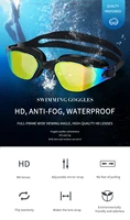 Lunettes de natation unisexes pour adultes – Lunettes de natation antibuée pour hommes et femmes – Lunettes de natation professionnelles imperméables et réglables en silicone 6