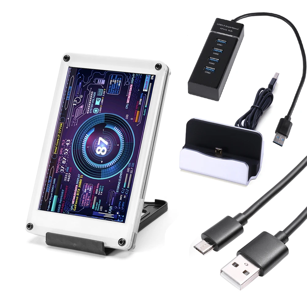  USB  ÷ CPU GPU RAM HDD DIY ũ LCD  3.5 ġ IPS Ӱ AIDA64, , ,  
