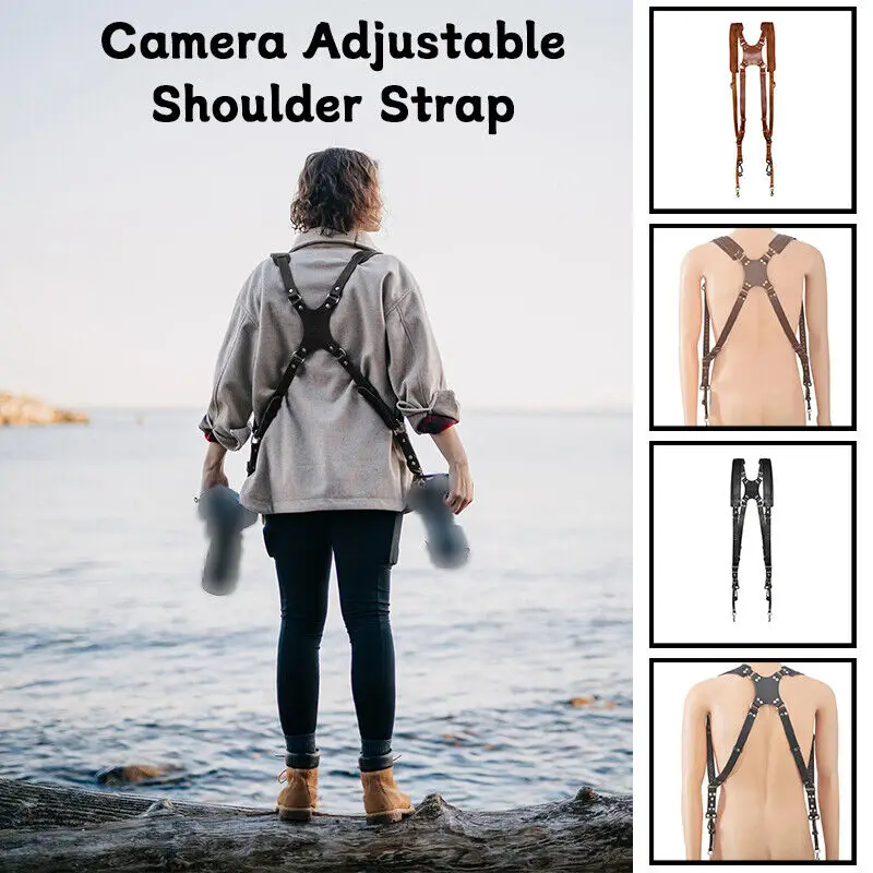 

Camera Strap Accessories Travel Shoulder Harness Camera Gear for DSLR/SLR Chest Multi Camera Gear Photographer Accessories