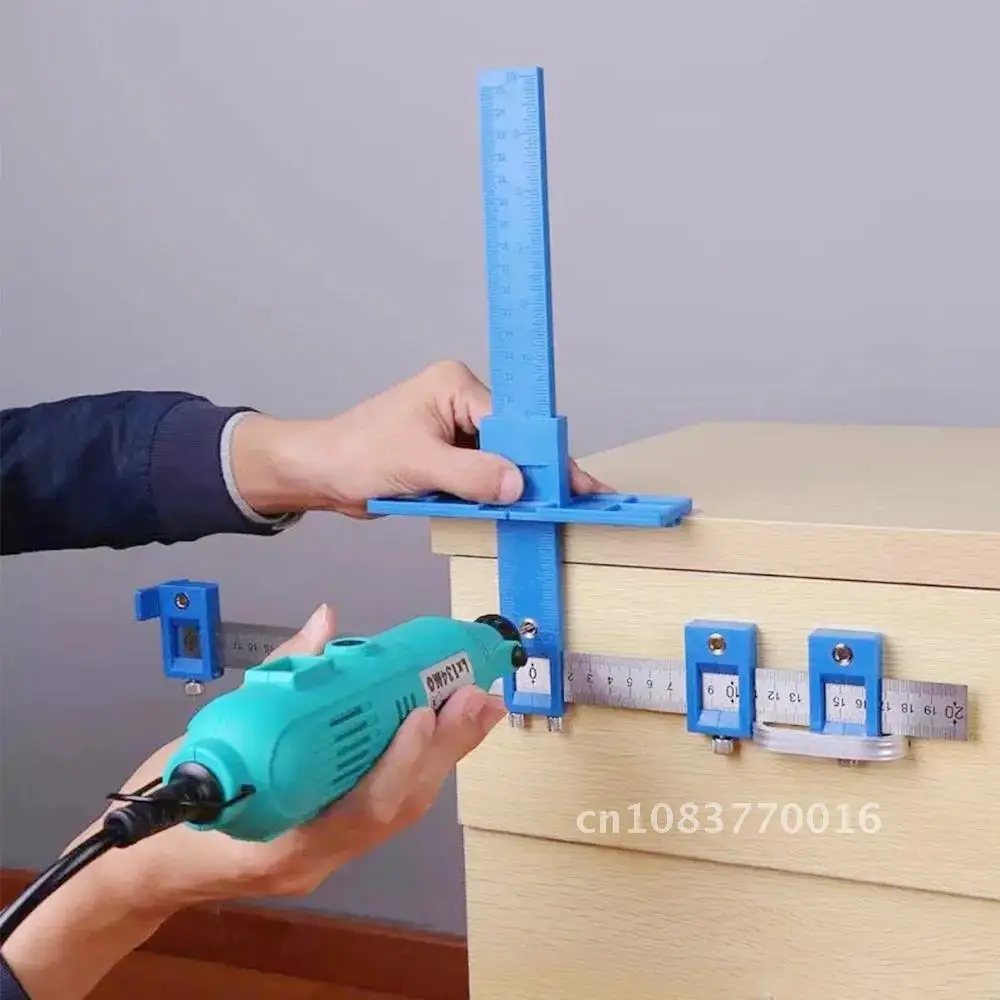 

Woodworking Tool Hole Punch Jig Drill Guide Locator Furniture Carpentry Punch Locator Drilling Tool