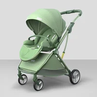 Poussette de bébé luxueuse et légère, siège en forme d'œuf pour nouveau-né, inclinable à une main, taille compacte 3