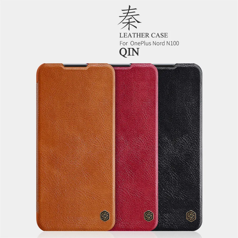 

Nillkin Classic Qin Flip Leather Case For OnePlus Nord N100 Ultra Slim Phone Protective Cover