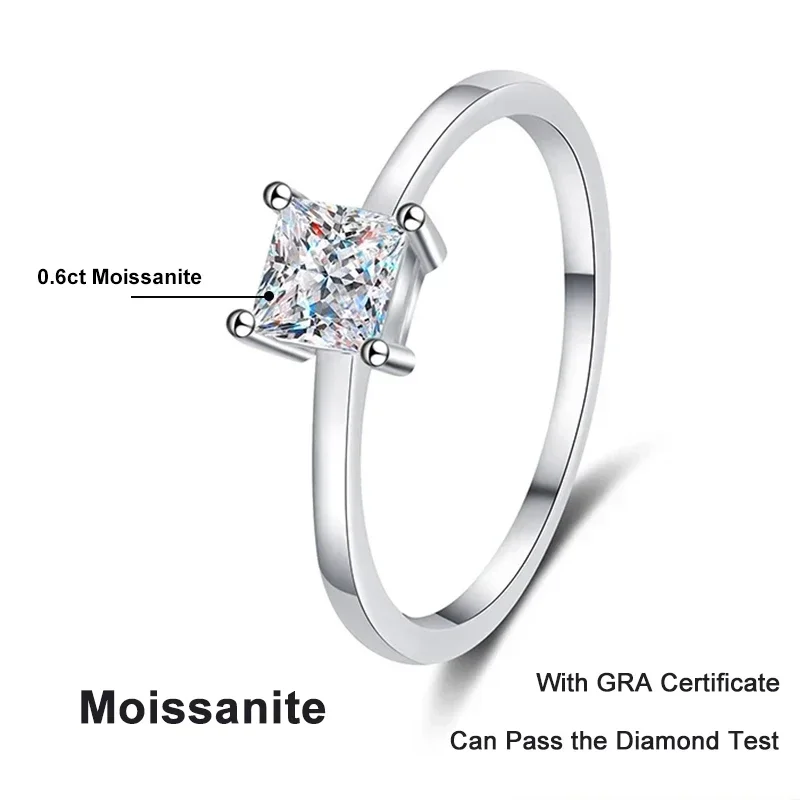 0.6ct Moissanite