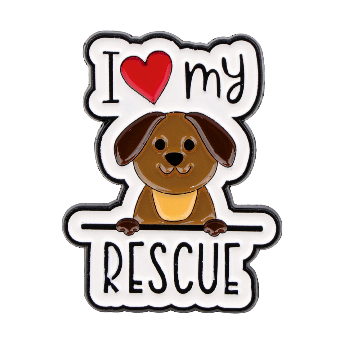 Adorable Cartoon Dog Enamel Pins - Fun Animal Brooches