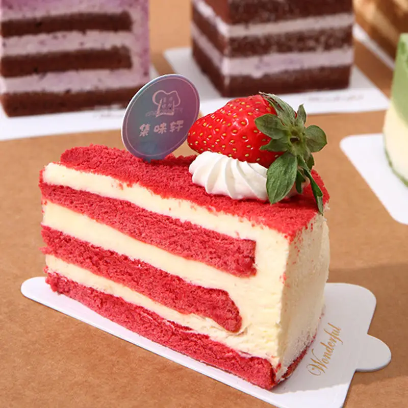 50Pcs Square Triangle Mousse Cake Boards Set Base Disposable Paper Cupcake Tray Fashion Decoration Tools