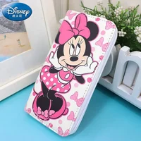 Women Long-style Mickey MouseWallet PU Leather Cartoon Disney Wallet Ladies Mickey Purse Zipper Purse Girls Gift for Her 2