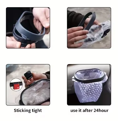 1/2PCS Car Portable Mini Trash Can Hanging Storage Box Vehicle Waste Organization Storage Box Vapor Car Interior Accessories