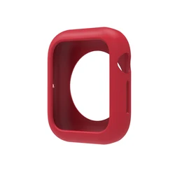 Silicone Protective Case for Smartwatch - Soft Shell Skin Cover Bumper Guard (Red)