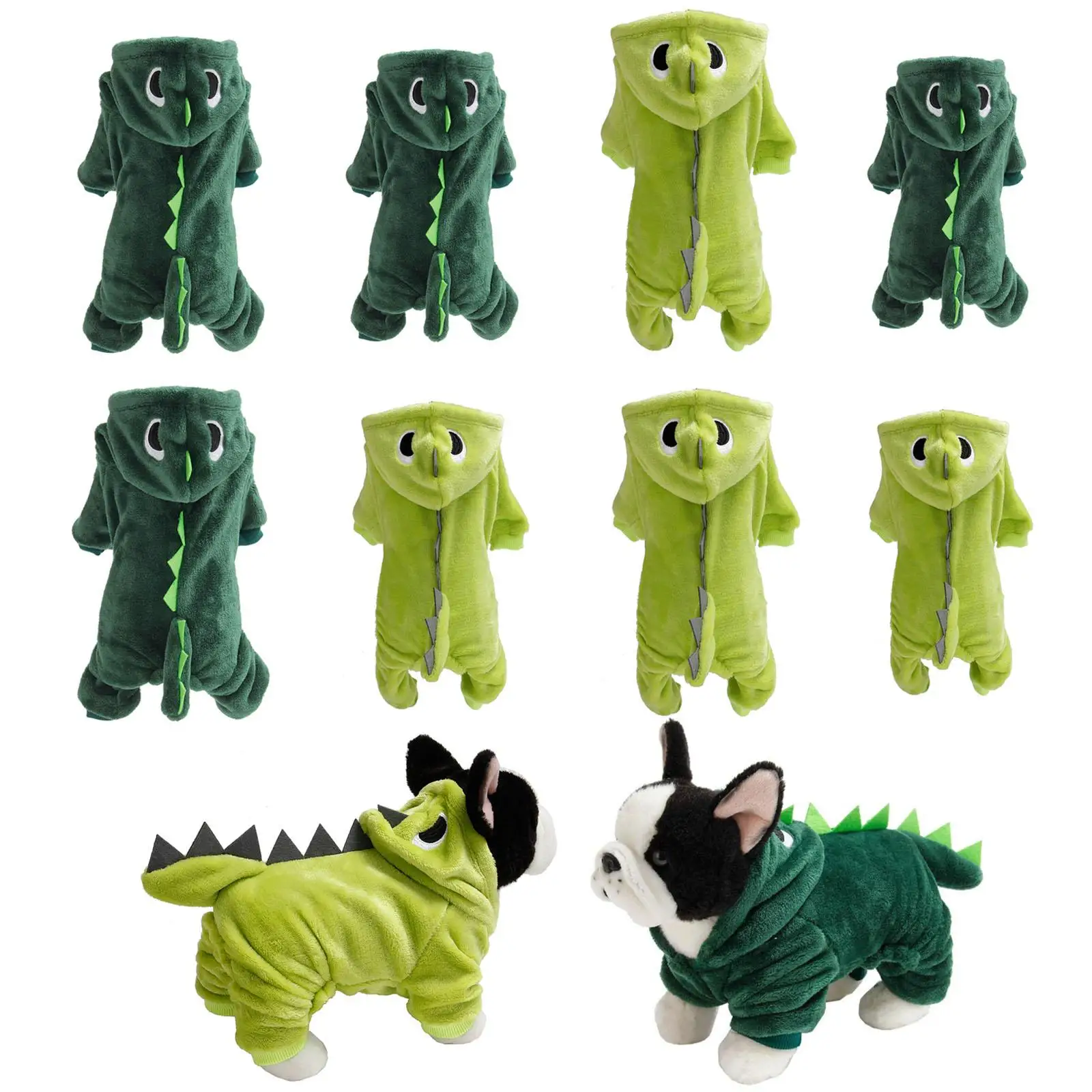 Creative Dog Dinosaur Costume Funny Birthday Fancy Dress Warm Clothes Outfits Halloween Christmas Cosplay Party Accessories Creative Dog Dinosaur Costume Funny Birthday Fancy Dress Warm Clothes Outfits Halloween Christmas Cosplay Party Accessories