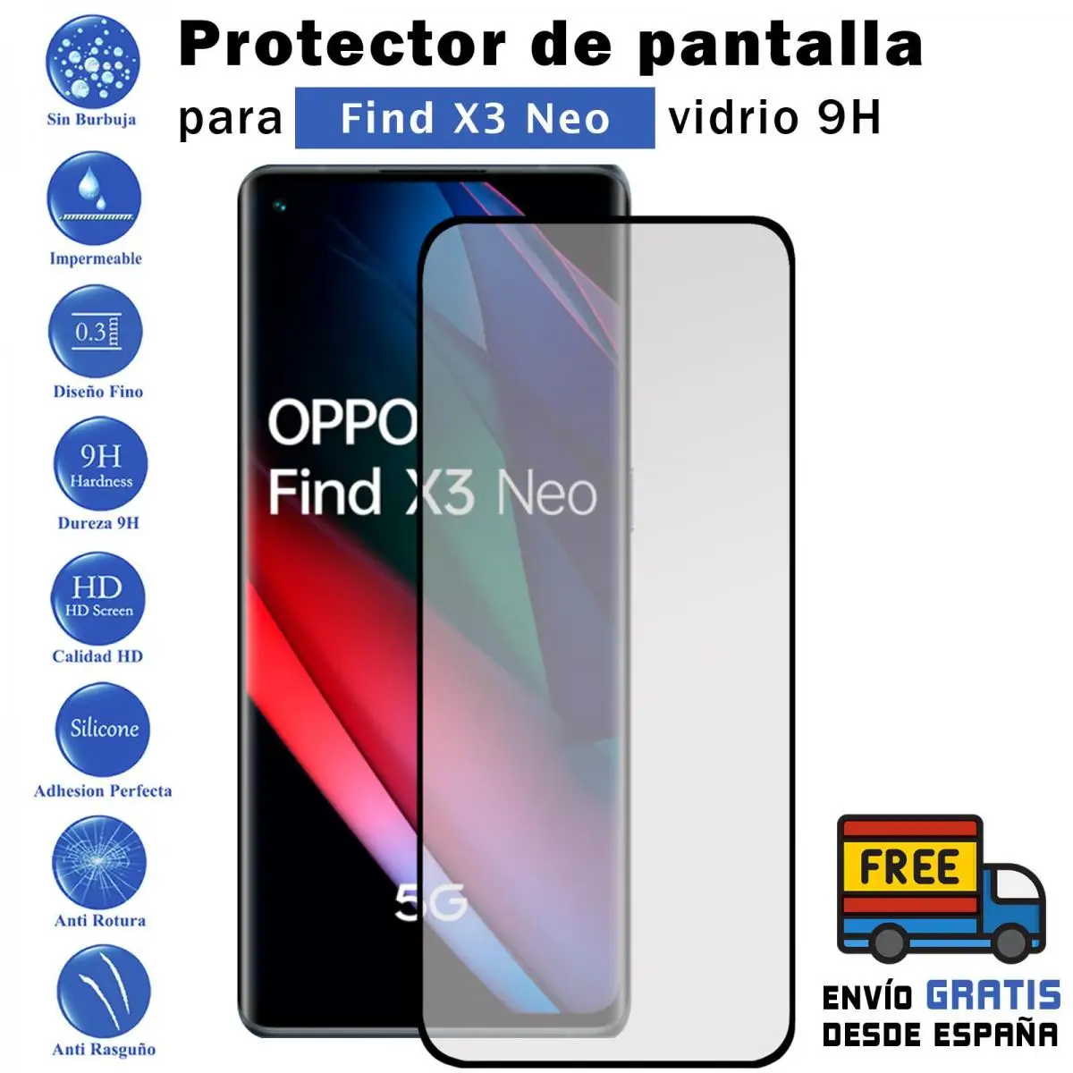 Xiaomi Redmi Note 11 Black Tempered Glass 9H Screen Protector For Movil - Todotumovil