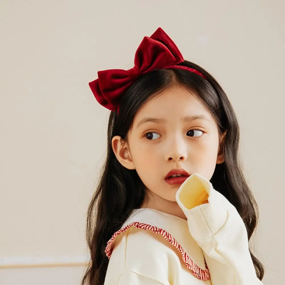 

Double Layer Bow Korean Hair Accessories For Girls Velvet Bow Hair Band Sweet Decoration Princess Hair Hoop Children Hair Band