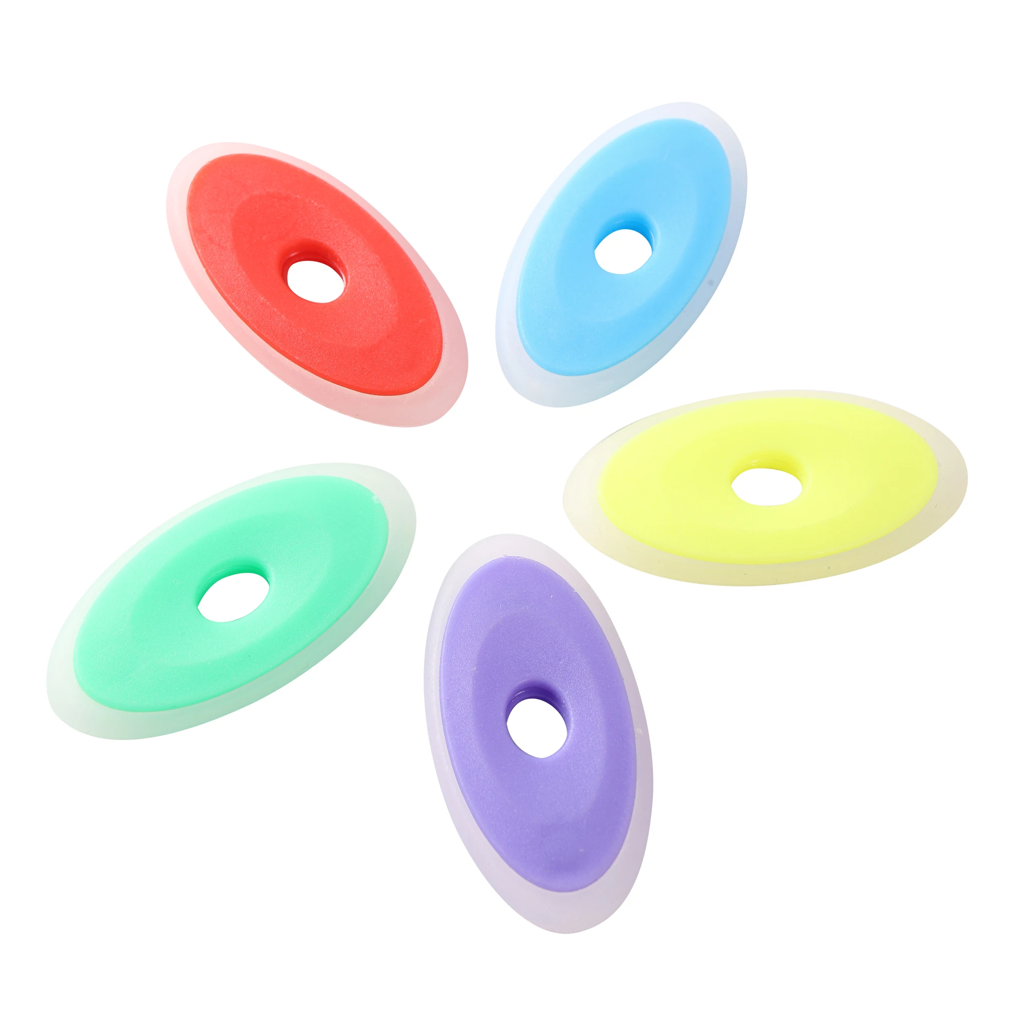 3pcs/set Pen Eraser Neutral Erasable Pen Special Rubber Color Oval