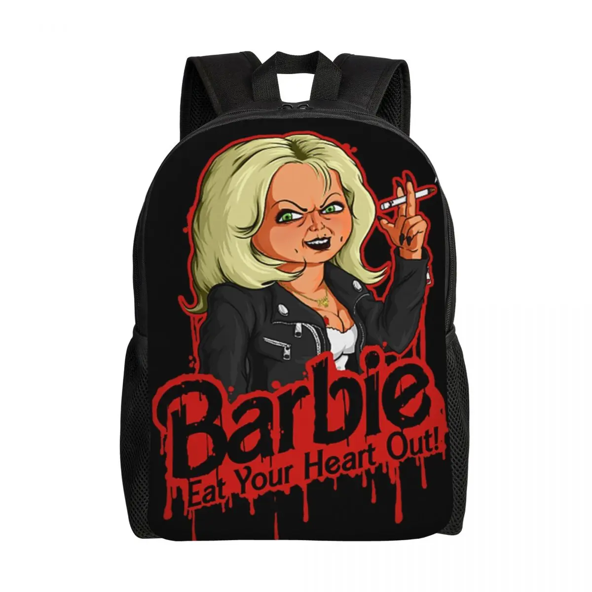 

Halloween Eat Your Heart Out Travel Backpack Women Men School Computer Bookbag Child's Play Horror College Student Daypack Bags